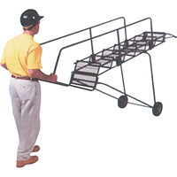 &eacute;chelles mobiles Fold-N-Store, 6 marches, Perfor&eacute;, Hauteur 60" PB Rental Co. Ltd.