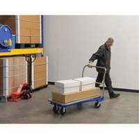 Chariot &agrave; plateforme, 48" lo x 24" la x Capacit&eacute; 1500 lb, Roues en Caoutchouc moul&eacute; PB Rental Co. Ltd.