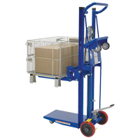 Empileur &agrave; plateforme, M&eacute;canisme Pompe au pied, Capacit&eacute; de 750 lb, Levage max de 52" PB Rental Co. Ltd.