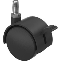 Twin Wheel Caster (300/400 Series), Swivel with Brake, 2" (51 mm) Dia., 75 lbs. (34 kg.) Capacity PB Rental Co. Ltd.