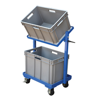 Chariot &agrave; cueillette, Acier, 30-11/16" la x 19-1/4" p, 2 tablettes, Capacit&eacute; 200 lb PB Rental Co. Ltd.
