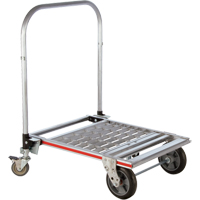 Chariot &agrave; plateforme repliable &agrave; quatre roues, Aluminium, 750 lb, 31" lo x 23-1/4" la, Hauteur 39" PB Rental Co. Ltd.