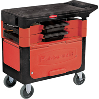 Trades Carts With Lockable Cabinet, 2 Drawers, 38" L x 19-1/4" W x 33-3/8" H, Black PB Rental Co. Ltd.