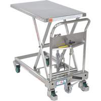 Hydraulic Scissor Lift Table, 31-1/2" L x 19-1/2" W, Stainless Steel, 550 lbs. Capacity PB Rental Co. Ltd.