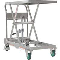 Hydraulic Scissor Lift Table, 31-1/2" L x 19-1/2" W, Stainless Steel, 550 lbs. Capacity PB Rental Co. Ltd.