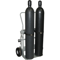 Four-Wheel Cylinder Hand Trucks, Pneumatic Wheels, 28" W x 6" L Base, 1000 lbs. PB Rental Co. Ltd.