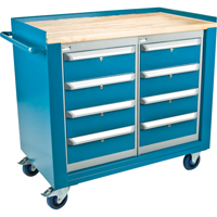 Industrial Duty Mobile Service Workbenches, Wood Surface PB Rental Co. Ltd.
