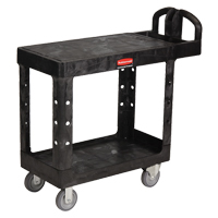 Chariot utilitaire robuste a/tablette plate - 4505-00, 2 tiers, 17-1/4" x 38-1/10" x 38-1/2", Capacit&eacute; 500 lb PB Rental Co. Ltd.