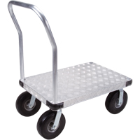 Chariots &agrave; plateforme en aluminium, 24" la x 36" lo, 1200 lb cap, Roues Anticrevaison PB Rental Co. Ltd.