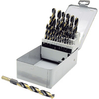 Jeu de forets &agrave; queue r&eacute;duite de premi&egrave;re qualit&eacute; JET-KUT B & G BG29RS, 29 morceaux, Acier rapide PB Rental Co. Ltd.