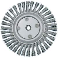 Knot Twisted Wire Wheel, 6" Dia., 0.02" Fill, 5/8"-1/2 Arbor, Steel PB Rental Co. Ltd.