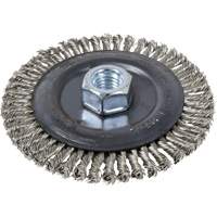 Stringer Bead Brush, 4" Dia., 0.022" Fill, 5/8"-11 Arbor, Stainless Steel PB Rental Co. Ltd.