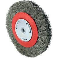 101F-2M Crimped Wire Brush, 6" Dia., 0.014" Fill, 1/2" - 2" Arbor PB Rental Co. Ltd.