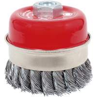 Brosse boisseau &agrave; fils li&eacute;s et nou&eacute;s haute performance CKB3201T, 3-1/2" dia. x 5/8"-11 arbre PB Rental Co. Ltd.