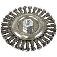Standard Face Knot Wire Wheel Threaded, 6" Dia., 0.022" Fill, 5/8"-11 Arbor, Steel PB Rental Co. Ltd.