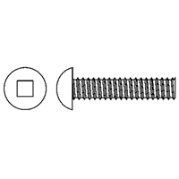 Round Head Machine Screws, #6-32 x 1/4" L, Zinc Plated PB Rental Co. Ltd.