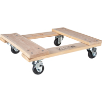 Hardwood Dolly, Polyolefin Wheels, 1000 lbs. Capacity, 18" W x 24" D x 7" H PB Rental Co. Ltd.