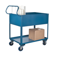 Deep Lipped Service Cart, 2 Tiers, 24" W x 47" H x 36" D, 1200 lbs. Capacity PB Rental Co. Ltd.