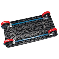 Chariots &agrave; plateforme en plastique, 48" lo x 24" la, 2500 lb cap, Roues Polyur&eacute;thane PB Rental Co. Ltd.