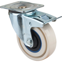 Sandwich Casters, Swivel with Brake, 4" (101.6 mm), Nylon, 440 lbs. (199.58 kg.) PB Rental Co. Ltd.