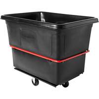 Heavy-Duty Utility Cube Truck, Black Recycled Plastic, 48-1/4" L x 34-1/8" W x 37-7/8" H, 20 cu. ft. Volume, 1200 lbs. Capacity PB Rental Co. Ltd.