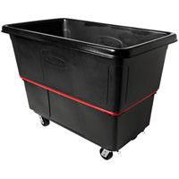 Heavy-Duty Utility Truck, Black Recycled Plastic, 59"/34-5/8" L x 34"/59-1/64" W x 42-1/16"/42-7/8" H, 27 cu. ft. Volume, 1200 lbs. Capacity PB Rental Co. Ltd.