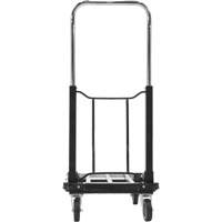 Chariot &agrave; plateforme repliable, Acier inoxydable, 300 lb, 28" lo x 16" la, Hauteur 33-1/2" PB Rental Co. Ltd.