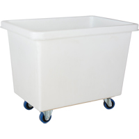 Tapered Wall Box Truck, White Polyethylene, 39" L x 27" W x 31" H, 12 cu. ft. Volume, 600 lbs. Capacity PB Rental Co. Ltd.