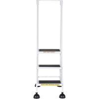 Stop-Step Ladders, 3 Steps, 16" Step Width, 28-11/16" Platform Height, Steel PB Rental Co. Ltd.