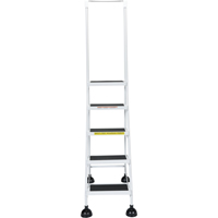 Light-Duty Stop-Step Ladders, 5 Steps, 16" Step Width, 47-11/16" Platform Height, Steel PB Rental Co. Ltd.