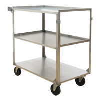 Shelf Carts, 3 Tiers, 21" W x 37-1/4" H x 35-1/8" D, 500 lbs. Capacity PB Rental Co. Ltd.