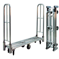 Aluminum U-Boat Folding Utility Cart, 16" W x 60" L, 1500 lbs. Cap., Polyurethane Wheels PB Rental Co. Ltd.