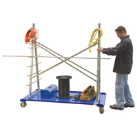 Chariot &agrave; cadre en A pour barres et tuyaux, Acier, 36-3/4" la x 73-3/4" p x 72-1/2" h, Capacit&eacute; de 2000 lb PB Rental Co. Ltd.