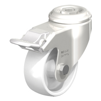 Roulette en nylon r&eacute;sistant aux chocs, Pivotant avec frein, Diam&egrave;tre 3-1/8" (79,5 mm), Capacit&eacute; 265 lb (120 kg) PB Rental Co. Ltd.