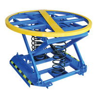 Spring-Operated Pallet Lifter, 43-5/8" L x 43-5/8" W, 4400 lbs. Cap. PB Rental Co. Ltd.