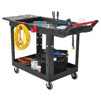 Heavy-Duty Adaptable Utility Cart, 2 Tiers, 17-3/4" x 36" x 46-1/5", 500 lbs. Capacity PB Rental Co. Ltd.
