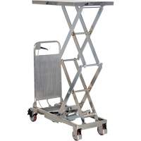 Manual Hydraulic Scissor Lift Table, 27-1/2" L x 17-3/4" W, Partial Stainless Steel, 220 lbs. Capacity PB Rental Co. Ltd.