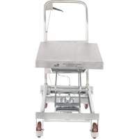 Manual Hydraulic Scissor Lift Table, 35-1/2" L x 20" W, Partial Stainless Steel, 800 lbs. Capacity PB Rental Co. Ltd.