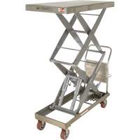 Manual Hydraulic Scissor Lift Table, 47-1/2" L x 24" W, Partial Stainless Steel, 1500 lbs. Capacity PB Rental Co. Ltd.