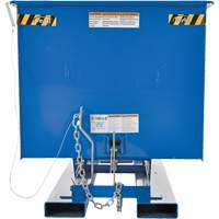 Conteneur autobasculeur, Acier, 1 vg³, Bleu PB Rental Co. Ltd.