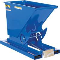 Conteneur autobasculeur, Acier, 1/3 vg³, Bleu PB Rental Co. Ltd.