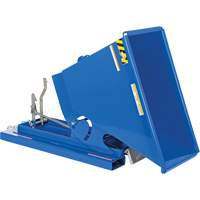 Conteneur autobasculeur, Acier, 1/3 vg³, Bleu PB Rental Co. Ltd.