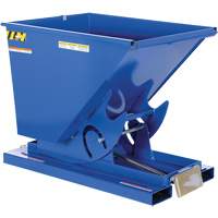 Conteneur autobasculeur, Acier, 1/2 vg³, Bleu PB Rental Co. Ltd.