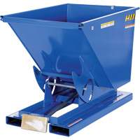Conteneur autobasculeur, Acier, 1/2 vg³, Bleu PB Rental Co. Ltd.
