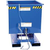 Conteneur autobasculeur, Acier, 1/2 vg³, Bleu PB Rental Co. Ltd.