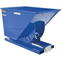 Conteneur autobasculeur, Acier, 1 vg³, Bleu PB Rental Co. Ltd.