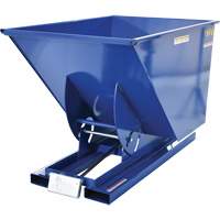 Conteneur autobasculeur, Acier, 1 vg³, Bleu PB Rental Co. Ltd.