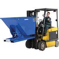 Conteneur autobasculeur, Acier, 1-1/2 vg³, Bleu PB Rental Co. Ltd.