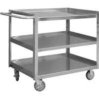 Chariot avec tablettes de calibre industriel, 3 Tiers, 24-1/8" la x 35" h x 42" p, Capacit&eacute; 1200 lb PB Rental Co. Ltd.