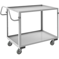 Chariot avec tablettes de calibre industriel, 2 Tiers, 22-1/2" la x 36-1/2" h x 42-7/16" p, Capacit&eacute; 600 lb PB Rental Co. Ltd.
